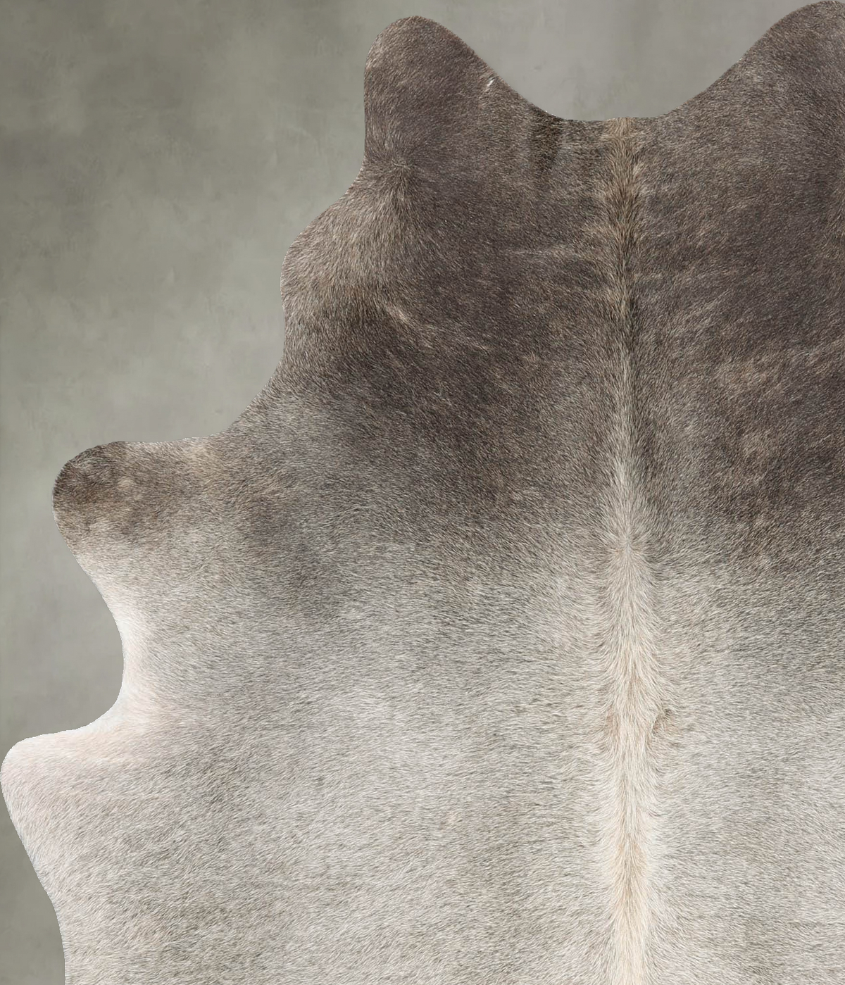 Medium Grey Large Brazilian Cowhide Rug 6'0"H x 5'0"W #B30882 by Hudson Hides