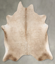 Champagne X-Large Brazilian Cowhide Rug 7'2"H x 6'6"W #B30884 by Hudson Hides