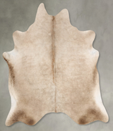 Champagne X-Large Brazilian Cowhide Rug 7'2"H x 6'6"W #B30884 by Hudson Hides