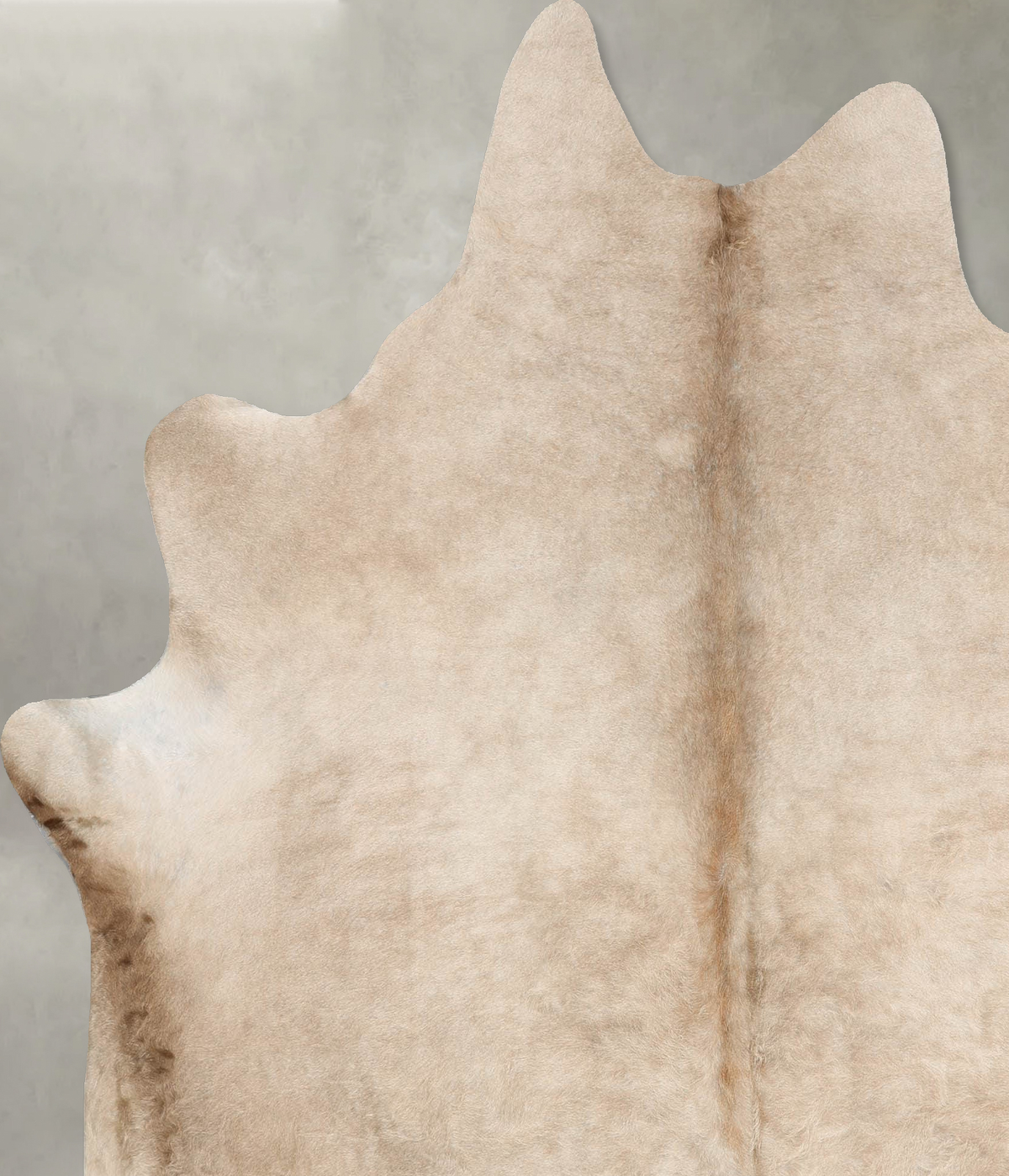 Champagne X-Large Brazilian Cowhide Rug 7'2"H x 6'6"W #B30884 by Hudson Hides