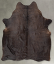 Chocolate Large Brazilian Cowhide Rug 6'5"H x 5'3"W #B30890 by Hudson Hides