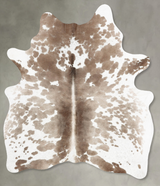 Taupe Large Brazilian Cowhide Rug 7'0"H x 5'4"W #B30891 by Hudson Hides