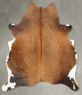 Light Caramel X-Large Brazilian Cowhide Rug 7'6"H x 5'11"W #B30892 by Hudson Hides