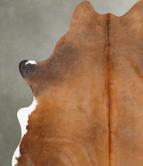 Light Caramel X-Large Brazilian Cowhide Rug 7'6"H x 5'11"W #B30892 by Hudson Hides