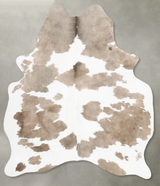 Taupe Large Brazilian Cowhide Rug 6'4"H x 5'0"W #B30893 by Hudson Hides