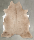 Taupe X-Large Brazilian Cowhide Rug 7'1"H x 6'3"W #B30895 by Hudson Hides