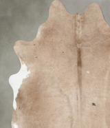Taupe X-Large Brazilian Cowhide Rug 7'1"H x 6'3"W #B30895 by Hudson Hides
