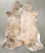Light Brindle XX-Large Brazilian Cowhide Rug 7'11"H x 7'2"W #B30896 by Hudson Hides
