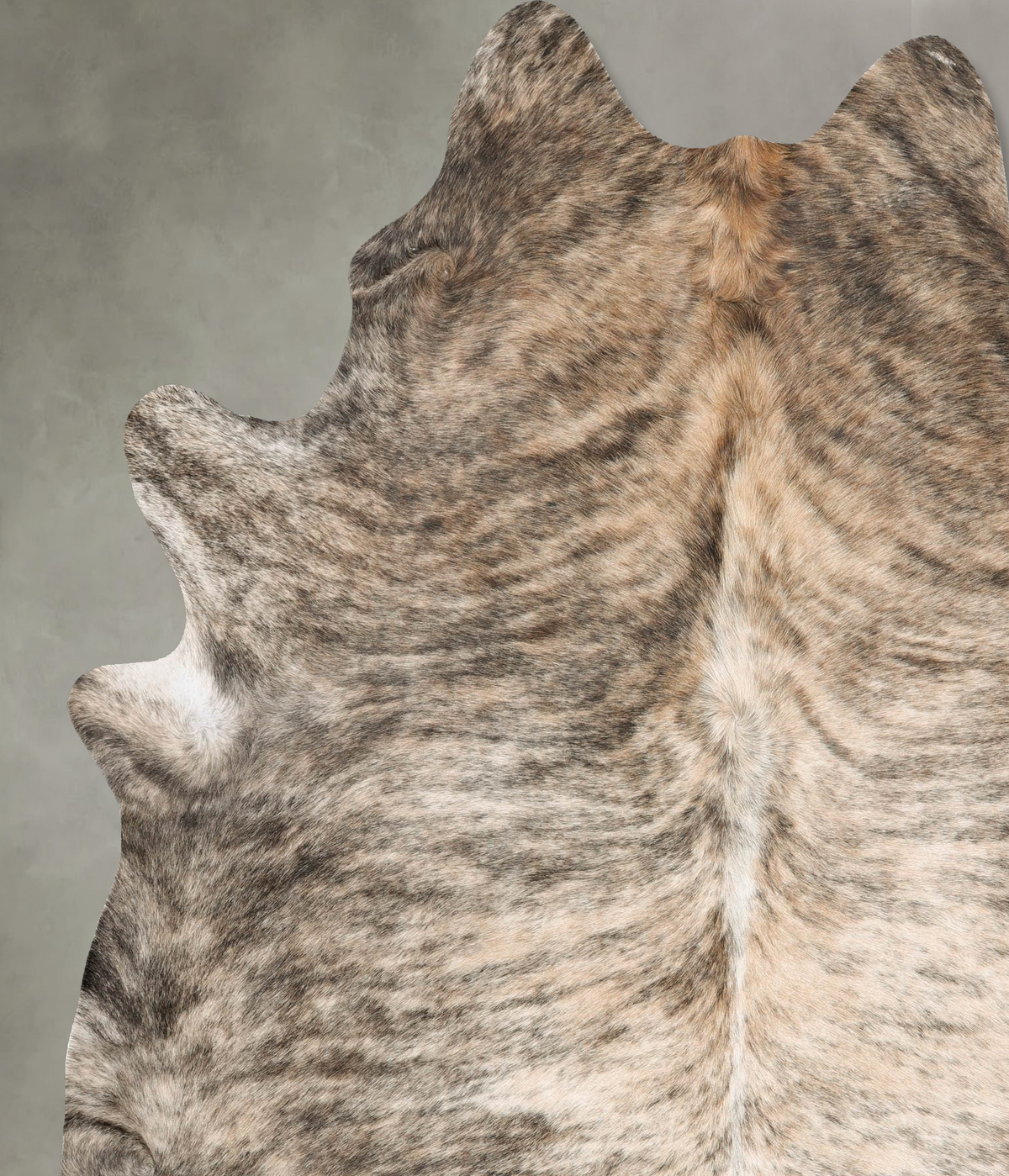 Light Brindle XX-Large Brazilian Cowhide Rug 8'2"H x 6'11"W #B30899 by Hudson Hides