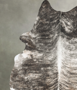 Grey Brindle X-Large Brazilian Cowhide Rug 7'11"H x 6'3"W #B30900 by Hudson Hides