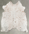 Salt and Pepper Brown Medium Brazilian Cowhide Rug 4'11"H x 5'0"W #B30902 by Hudson Hides