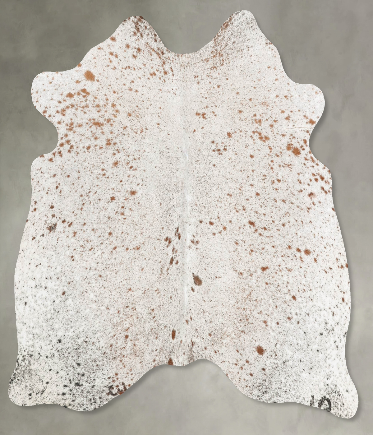 Salt and Pepper Brown Cowhide Rug #B30902