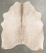 Champagne Medium Brazilian Cowhide Rug 5'7"H x 4'9"W #B30907 by Hudson Hides
