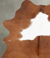Brown and White Medium Brazilian Cowhide Rug 6'1"H x 3'11"W #B30910 by Hudson Hides