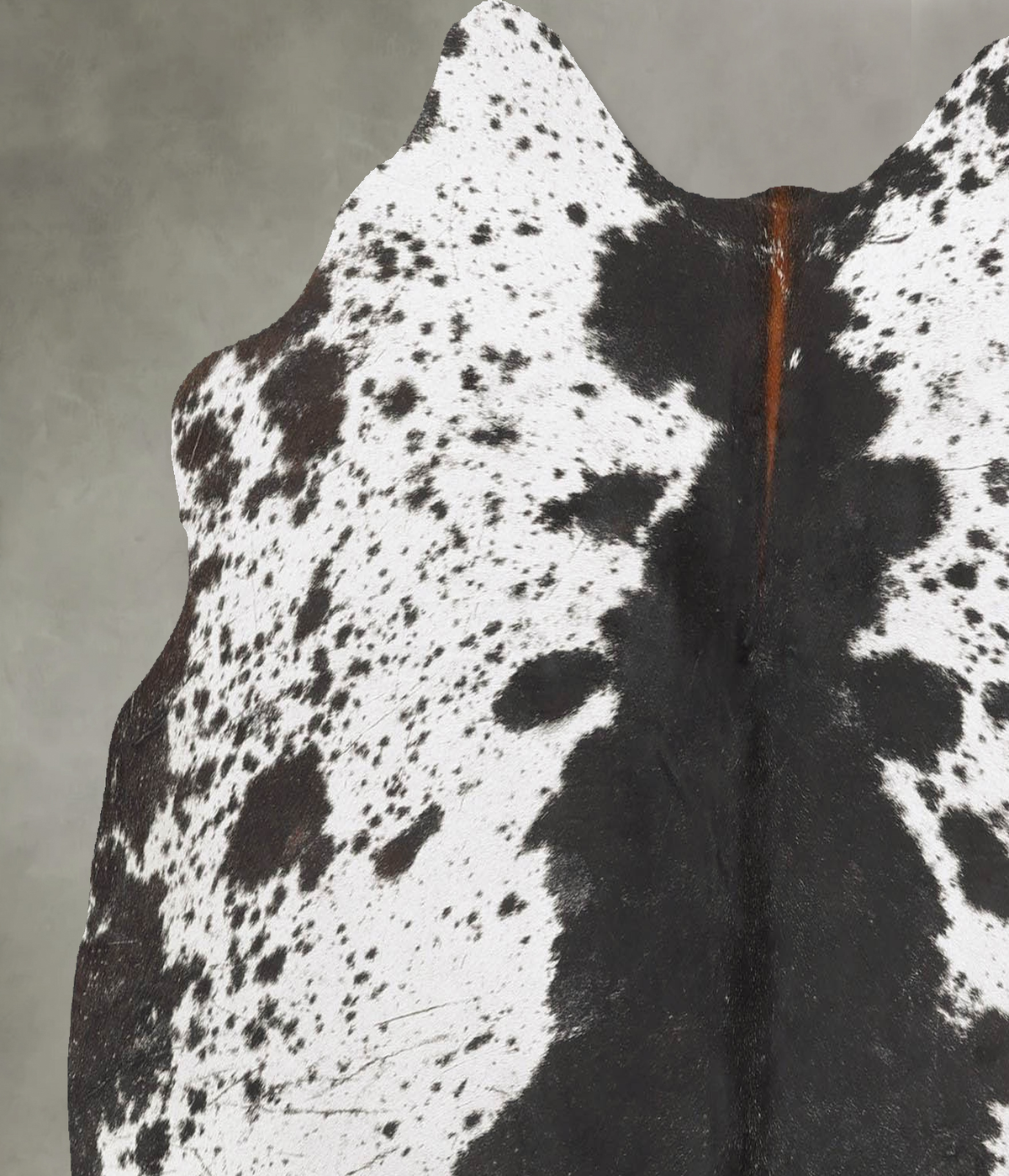 Salt and Pepper Black Medium Brazilian Cowhide Rug 4'10"H x 5'1"W #B30911 by Hudson Hides