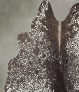 Salt and Pepper Black Medium Brazilian Cowhide Rug 4'7"H x 4'8"W #B30913 by Hudson Hides