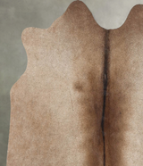 Taupe Medium Brazilian Cowhide Rug 4'3"H x 4'5"W #B30918 by Hudson Hides