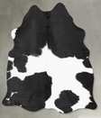 Black and White Medium Brazilian Cowhide Rug 4'8"H x 4'2"W #B30919 by Hudson Hides