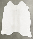 Light Grey Medium Brazilian Cowhide Rug 4'7"H x 3'10"W #B30921 by Hudson Hides