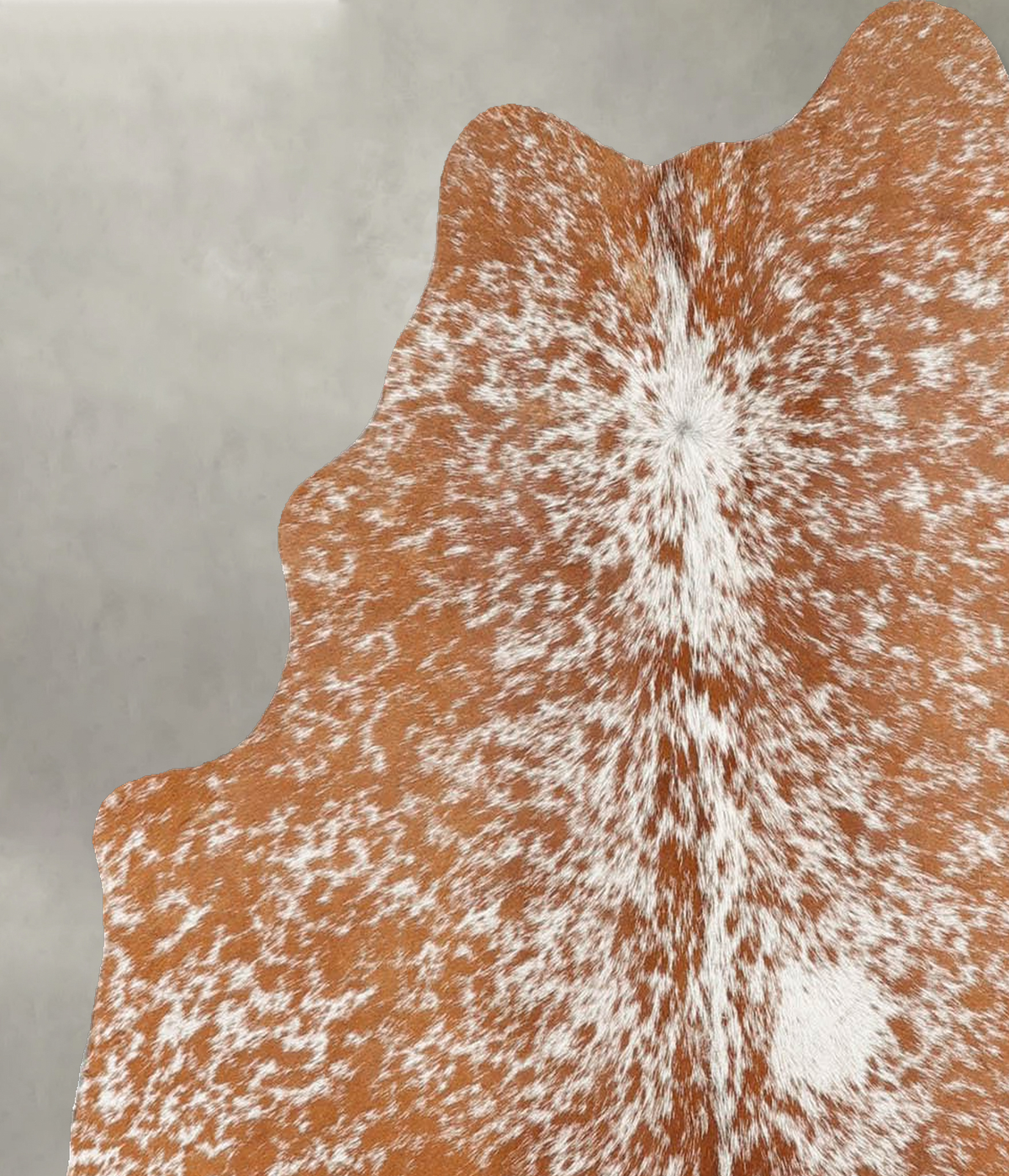 Salt and Pepper Brown Cowhide Rug #B30923