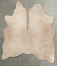 Taupe Medium Brazilian Cowhide Rug 4'8"H x 4'4"W #B30927 by Hudson Hides