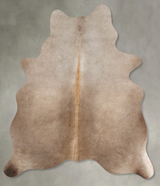 Taupe Large Brazilian Cowhide Rug 6'3"H x 5'0"W #B30928 by Hudson Hides