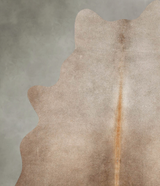 Taupe Large Brazilian Cowhide Rug 6'3"H x 5'0"W #B30928 by Hudson Hides