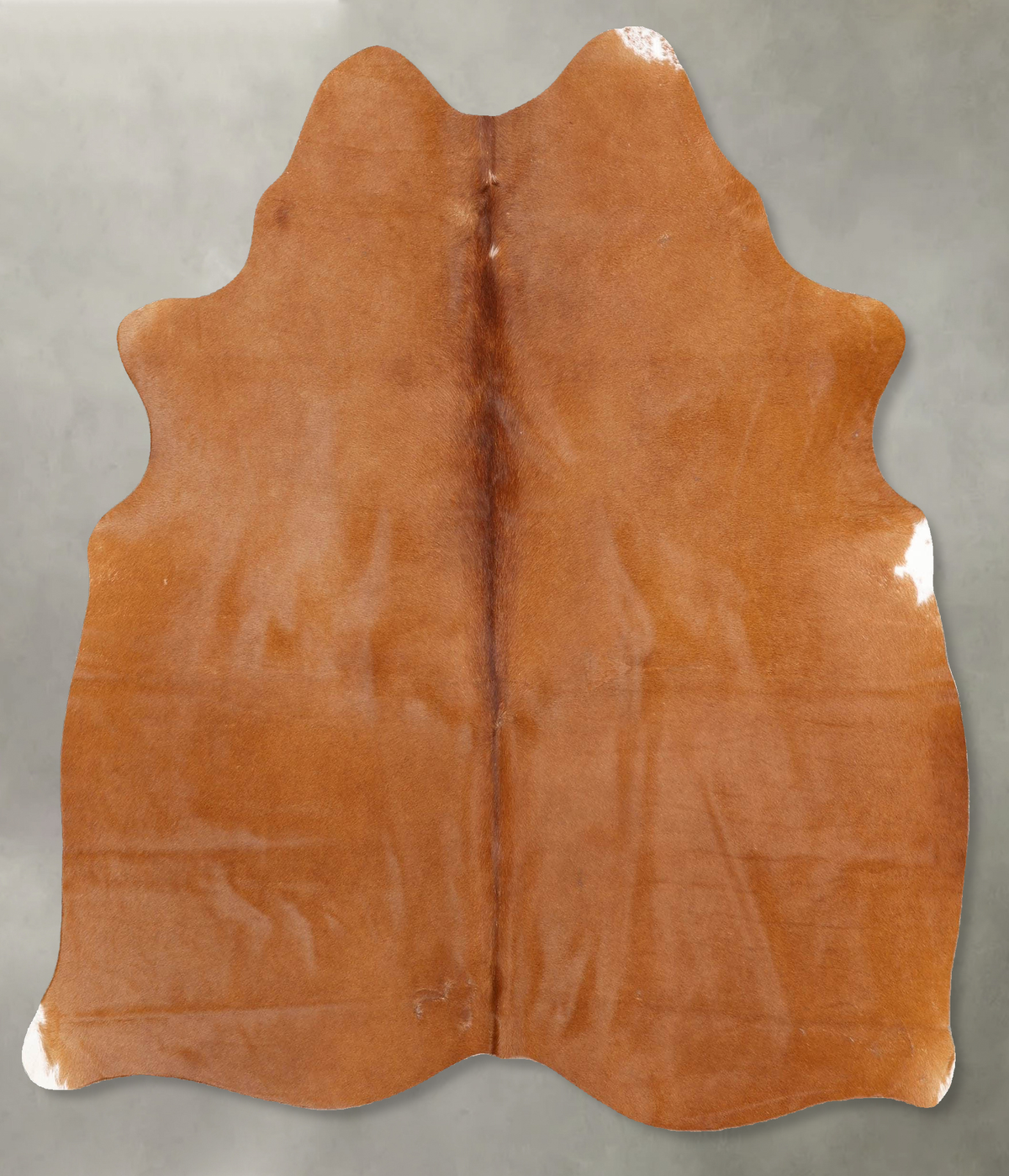 Solid Brown Cowhide Rug #B30931
