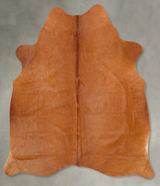 Solid Brown Large Brazilian Cowhide Rug 6'8"H x 5'8"W #B30932 by Hudson Hides