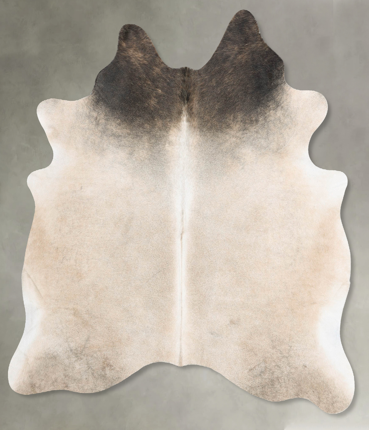Grey with Beige Cowhide Rug #B30937
