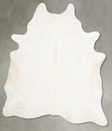 Ivory with Beige XX-Large Brazilian Cowhide Rug 8'10"H x 7'0"W #B30942 by Hudson Hides