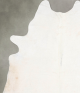 Ivory with Beige XX-Large Brazilian Cowhide Rug 8'10"H x 7'0"W #B30942 by Hudson Hides