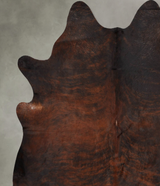 Dark Brindle XX-Large Brazilian Cowhide Rug 7'8"H x 6'9"W #B30943 by Hudson Hides