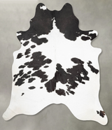 Black and White XX-Large Brazilian Cowhide Rug 8'3"H x 6'11"W #B30944 by Hudson Hides