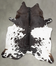 Black and White XX-Large Brazilian Cowhide Rug 7'11"H x 6'7"W #B30951 by Hudson Hides