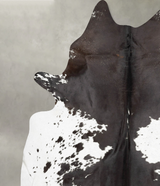 Black and White XX-Large Brazilian Cowhide Rug 7'11"H x 6'7"W #B30951 by Hudson Hides