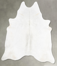 Light Grey X-Large Brazilian Cowhide Rug 7'7"H x 6'6"W #B30952 by Hudson Hides