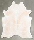 Ivory with Beige X-Large Brazilian Cowhide Rug 7'8"H x 6'0"W #B30953 by Hudson Hides