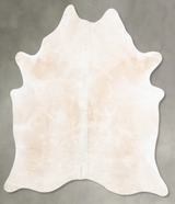 Ivory with Beige X-Large Brazilian Cowhide Rug 7'8"H x 6'0"W #B30953 by Hudson Hides