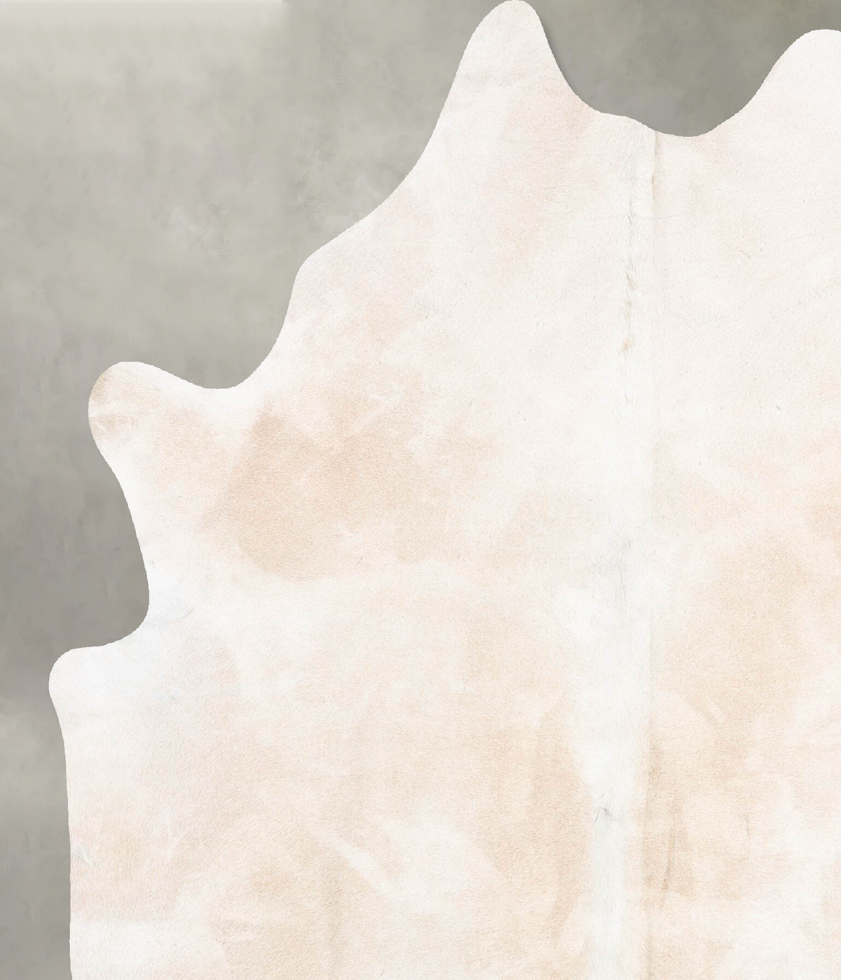 Ivory with Beige X-Large Brazilian Cowhide Rug 7'8"H x 6'0"W #B30953 by Hudson Hides
