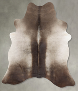 Medium Grey Large Brazilian Cowhide Rug 6'11"H x 5'8"W #B30956 by Hudson Hides
