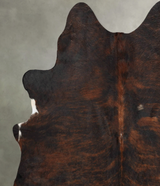Dark Brindle X-Large Brazilian Cowhide Rug 7'1"H x 6'3"W #B30961 by Hudson Hides