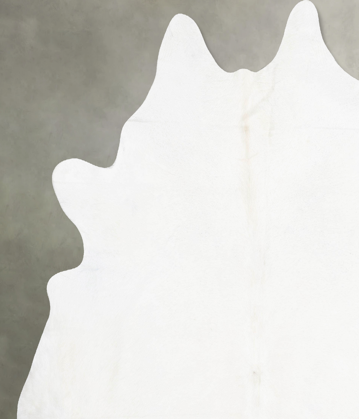Solid White XX-Large Brazilian Cowhide Rug 8'9"H x 7'5"W #B30963 by Hudson Hides