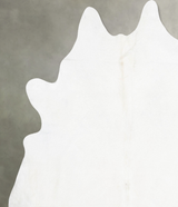 Solid White XX-Large Brazilian Cowhide Rug 8'9"H x 7'5"W #B30963 by Hudson Hides