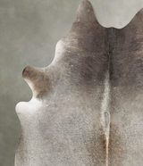 Grey with Beige X-Large Brazilian Cowhide Rug 7'7"H x 6'7"W #B30966 by Hudson Hides