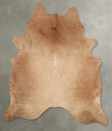 Solid Brown XX-Large Brazilian Cowhide Rug 8'4"H x 7'1"W #B30967 by Hudson Hides
