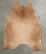 Solid Brown XX-Large Brazilian Cowhide Rug 8'4"H x 7'1"W #B30967 by Hudson Hides