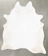 Ivory with Beige X-Large Brazilian Cowhide Rug 7'10"H x 6'0"W #B30968 by Hudson Hides