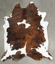 Tricolor XX-Large Brazilian Cowhide Rug 8'5"H x 7'3"W #B30969 by Hudson Hides