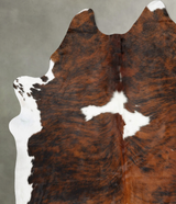 Tricolor XX-Large Brazilian Cowhide Rug 8'5"H x 7'3"W #B30969 by Hudson Hides